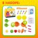 Game set "Fun Kitchen", Smeshariki, with accessories, in a bag