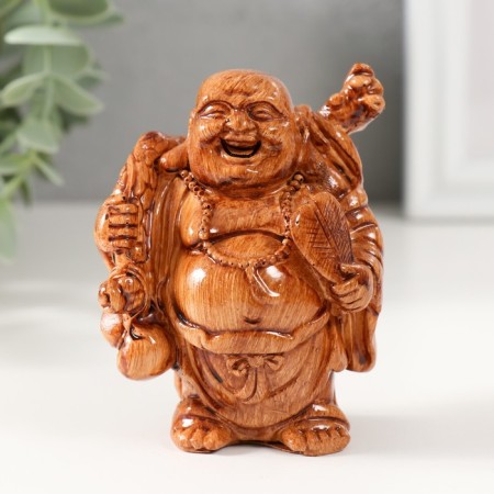 NECKE Polystone under the tree "Hothey. With a bag of wealth" 6.7x6.7x9 cm