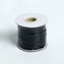 The cord waxed on the bobin d = 1.5 mm, l = 50 m, the color is black