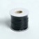 The cord waxed on the bobin d = 1.5 mm, l = 50 m, the color is black