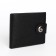 Male purse on a magnet, department for bills, for cards, black color