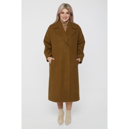 Female coat, size 56, mustard color-1