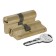 Kale 164 Sn/90, 30x10x50 mm cylinder mechanism, 5 keys, blister, brass color