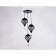 Suspended Ambrella Light, Loft, TR8444, 3HE27, Black Color