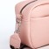 Bag Cross-Bodi with a zipper, pink color
