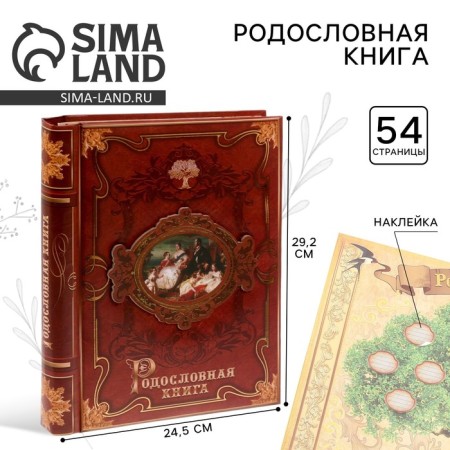 The genealogy book "Family History", 30 sheets, 24.5 x 29.2 cm