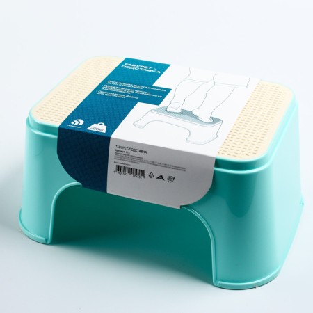 Children's stool-stand with a rubberized embossed surface, the color of mix-5