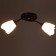 Onyx chandelier 2x15W E27 15W brown 50x15x15cm Bayerlux