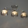 Aquil chandelier 3he27 40W chrome 45x15x22 cm Bayerlux