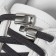 CLISTOR for laces, steam, size 2.6 × 1 × 0.8 cm, silver color