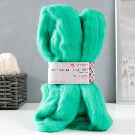 Fasting wool 100% thin wool 50g (581 St. Izumrud)