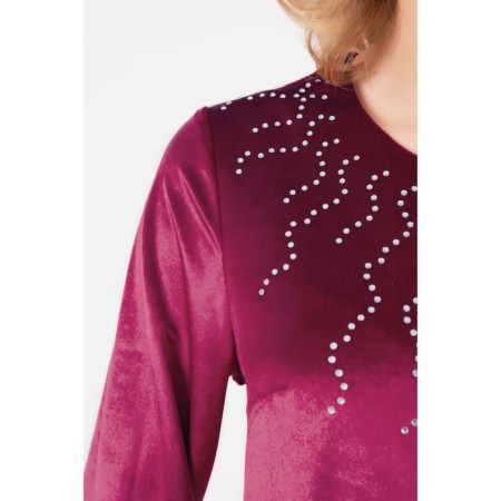 Combineson female, size 50, burgundy color-2