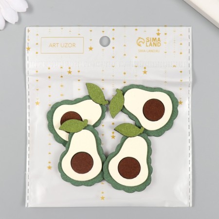 Decor for creativity claims. sucker "avocado" 3.5x4.8 cm-3