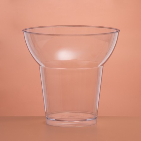 The form of plastic disposable for the cup buffet, 350 ml, transparent, 15 pcs/units.-2