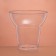 The form of plastic disposable for the cup buffet, 350 ml, transparent, 15 pcs/units.