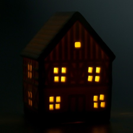 New Year! Set for creativity "Ceramic nightlight. House "-7
