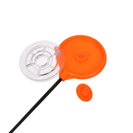 Fishing rod winter balalaika, orange color, HFB-22-4