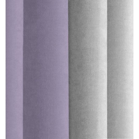Set of curtains "Canvas", size 270x300 cm, 2 pcs, color purple gray-4