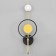 Bra "Lorry" LED 50W 3000-6000K black and gold 20x11x57 cm