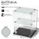 Table window, 1 shelf, 400 × 300 × 500, chipboard, glass color gray