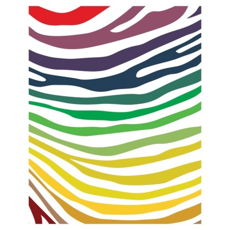 Pillow Bellard "Rainbow zebra, decorative, size 16x45 cm-1