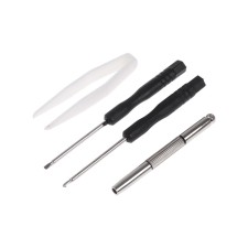 A set of tools for repairing glasses, 150 screws, pads, 3 screwdrivers, forceps, napkin