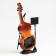 Clock - alarm clock "Trushing with a puppeter", discrete move, d -6.5 cm, 17 x 10 cm, aa