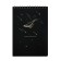 A4 sketchbook, 30 black sheets on the crest, “whale”, solid substrate, density 110 gr., Mix