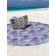 Pareo and beach rug "Portniki on a pink background", d = 150 cm