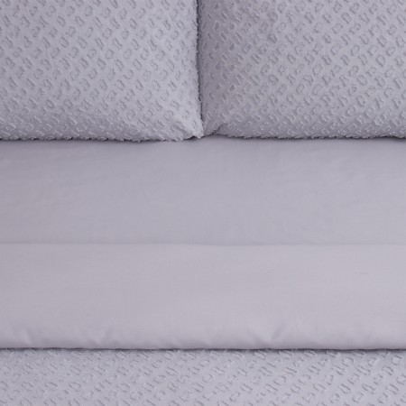 KPB Lovelife Tufting Duet "Square" 143*215cm-2pcs, 230*240cm, 50*70cm-2pcs, central-lilac-2