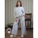 Trouser suit, size 52, color gray melange