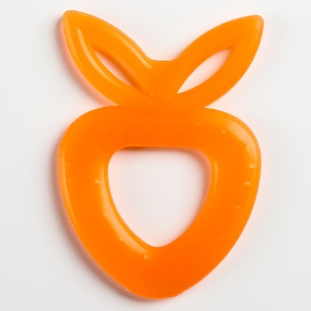 Silicone teether "strawberry", mix color, button-9