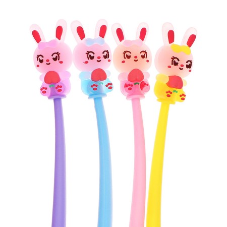 Gel-ghost pen, blue rod, bunny mix-5