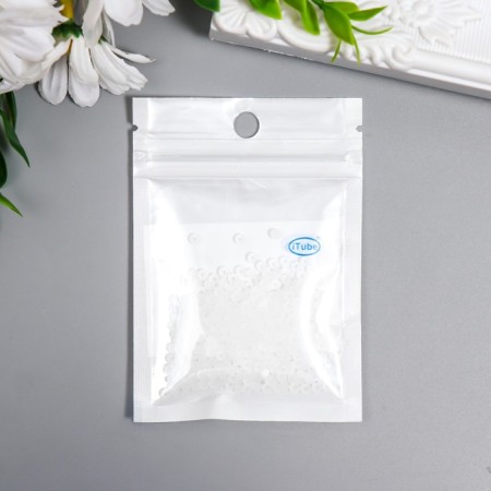 Glass 8/0 "Matte translucent. White" 10 g-2