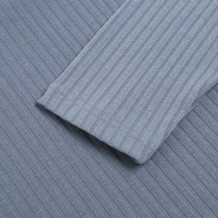 Female set (longshit, trousers) minku: casual collection color gray-blue, rn 46-6