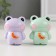 Souvenir Polystone "Frog with a caterpillar" mix 2.5x3.5x5 cm