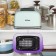 Toster KitFort KT-4098, 850 W, 7 grip modes, 2 toasts, blue