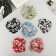 Hair elastic band "Orbit" Sunflower Print, 10 cm, mix