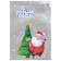Bilateral metallized sticker "Santa Claus", 21 x 29.7 cm, New Year
