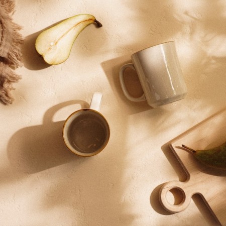 A set of porcelain mugs SL Home "Leggero", beige color-4