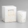 Aromatic candle "Golden Spot", an elderberry and grapefruit, a white glass