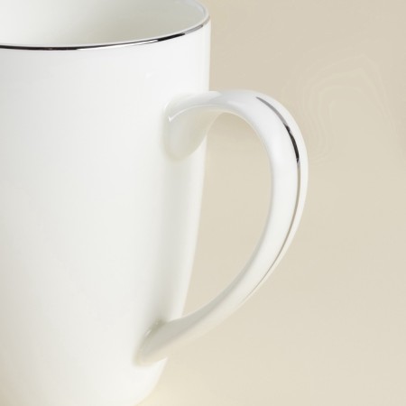Sl Home Cascan, 380 ml, 11.8 × 8.5 × 10.4 cm, set 2 pcs, bone porcelain, white-5