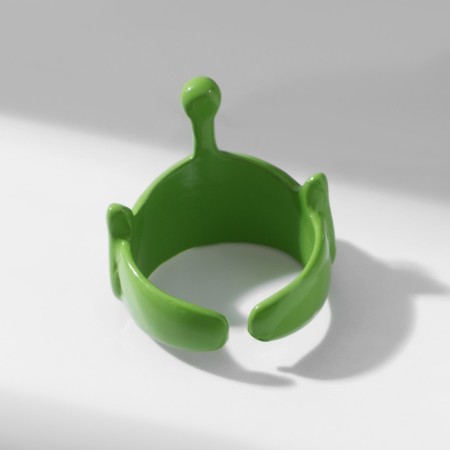 Ring "Montrustrik" with antenna, the color is green, dimensionless-3