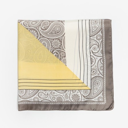 Women's scarf minku rr 70*70 cm, gray color-2