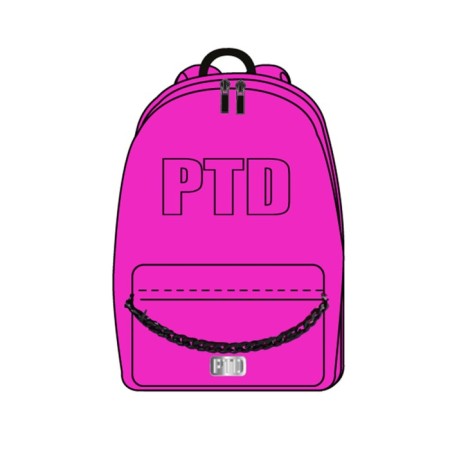 Backpack for girls, size 15x30x40 cm-4