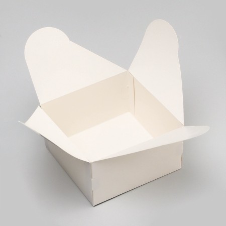 Box under a bento-port without a window, white, 14 x 14 x 8 cm-2