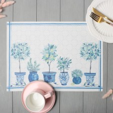 Napkin on the table of the share 