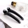 Hair clip "beads" 10.5 cm, black