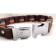 Collar dumping leather weaved with a string "Zononic", fast-removable, Osh 20-40 x 2 cm, mix