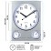 Wall clock "Fidelity", 29.5 x 25 cm, D-20 cm, thermometer, hygrometer, discrete move